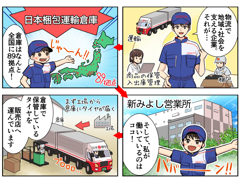 日本梱包運輸倉庫株式会社のPRイメージ