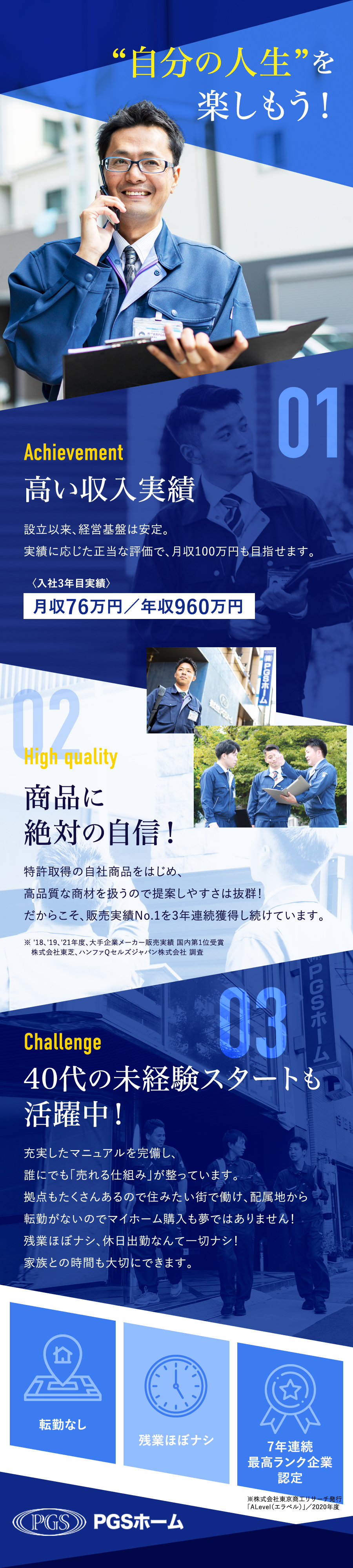 株式会社pgsホームの求人メッセージ 40代未経験スタート多数 リフォーム訪問販売営業 転勤なし 転職 求人情報サイトのマイナビ転職