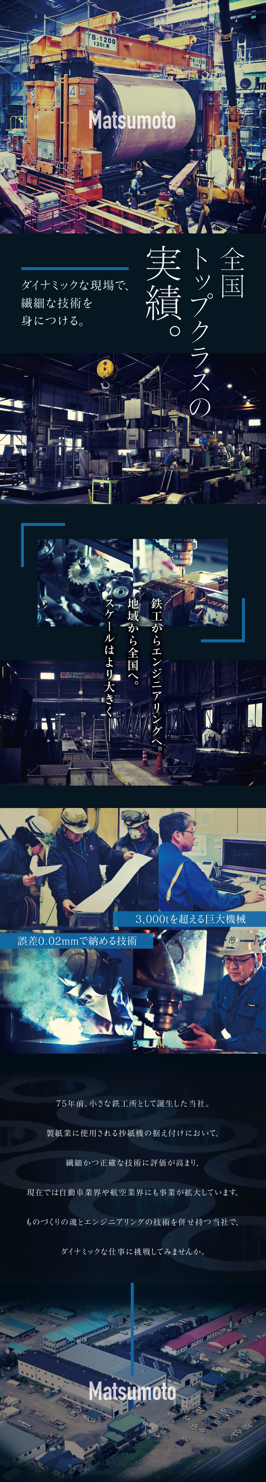 株式会社松本鐵工所からのメッセージ