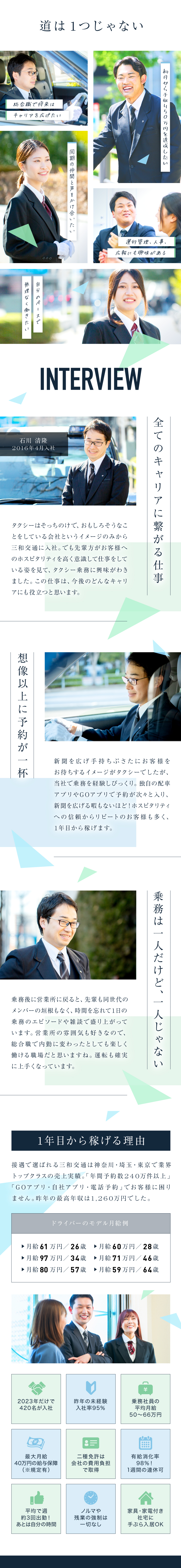 株式会社三和交通統轄本部からのメッセージ