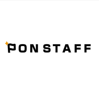 株式会社PON STAFF | 今秋にオフィス移転！前年比200%の圧倒的成長率！年休120日以上の企業ロゴ