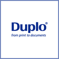 デュプロ株式会社 | 印刷・丁合・折紙機のリーディングカンパニー「Duplo」の販社の企業ロゴ