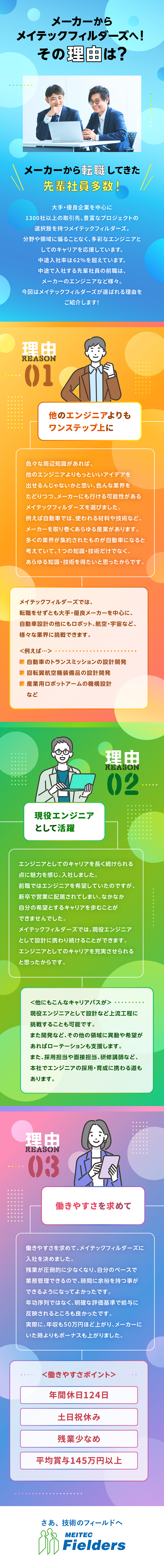 株式会社メイテックフィルダーズ からのメッセージ