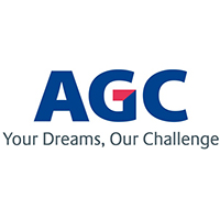 AGCグラスプロダクツ株式会社 | 【石下工場】CMでおなじみ！東証一部上場AGC(株)の製造子会社の企業ロゴ