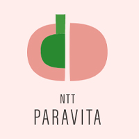 NTT PARAVITA株式会社 | 【NTT西日本】と【パラマウントベッド】が合弁して誕生した会社の企業ロゴ