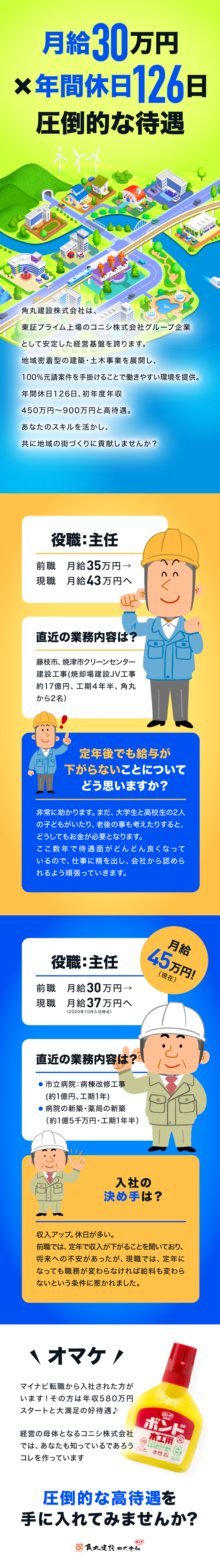 角丸建設株式会社からのメッセージ