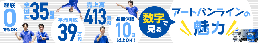 転勤なし！【中型(4t)トラックドライバー】★平均月収39万円1