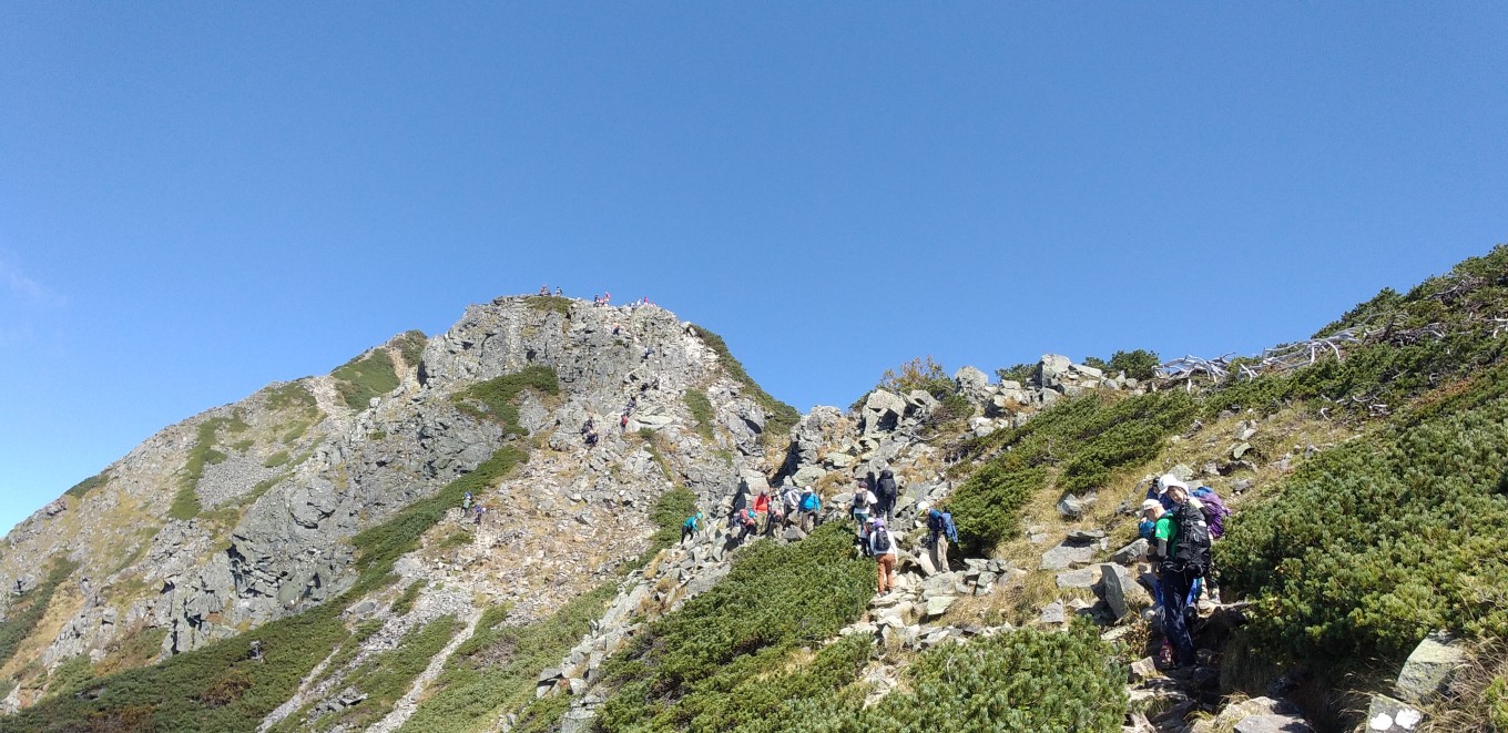 西穂高登山