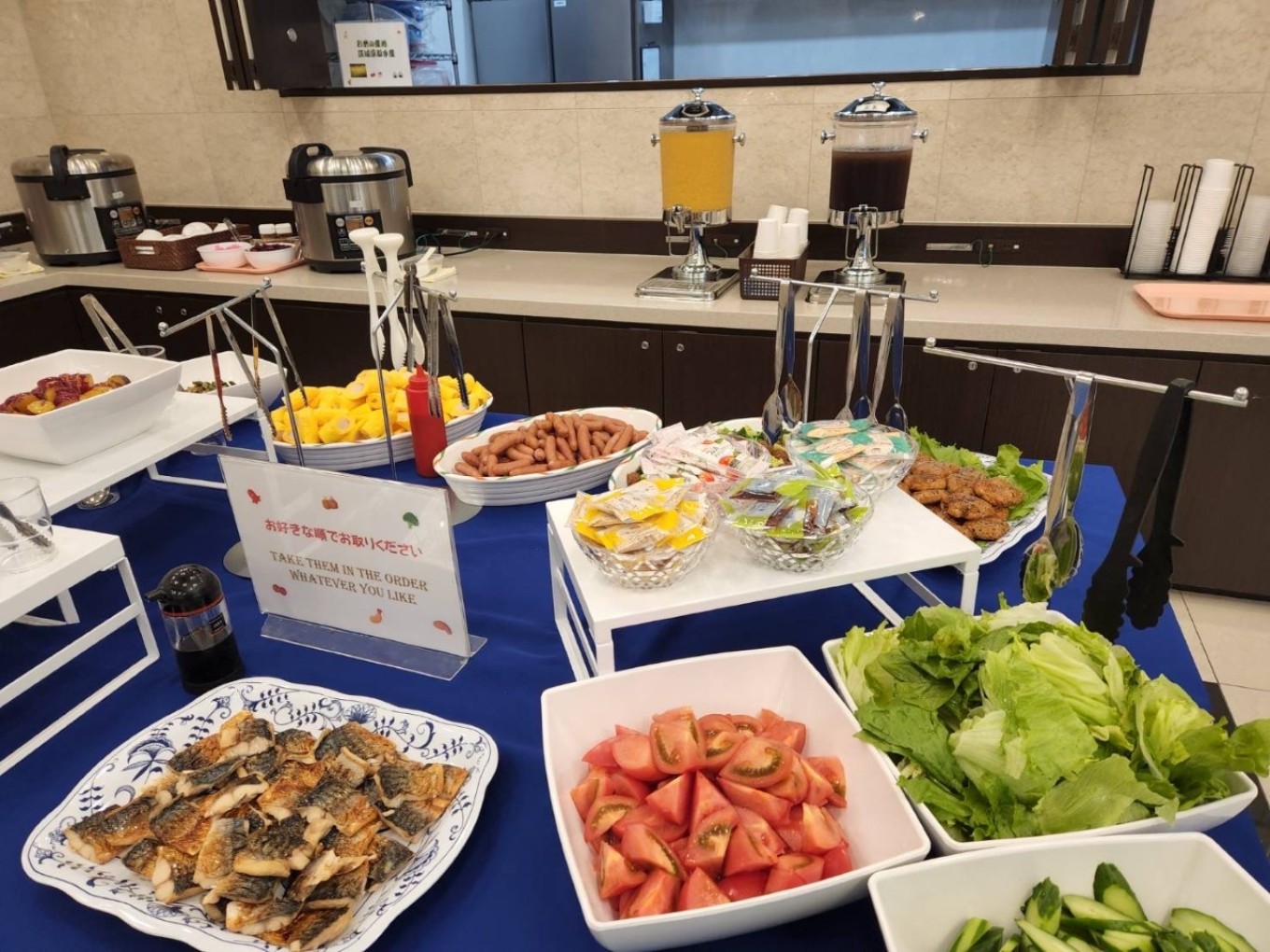東横インの健康朝食 スタッフも食べられます!