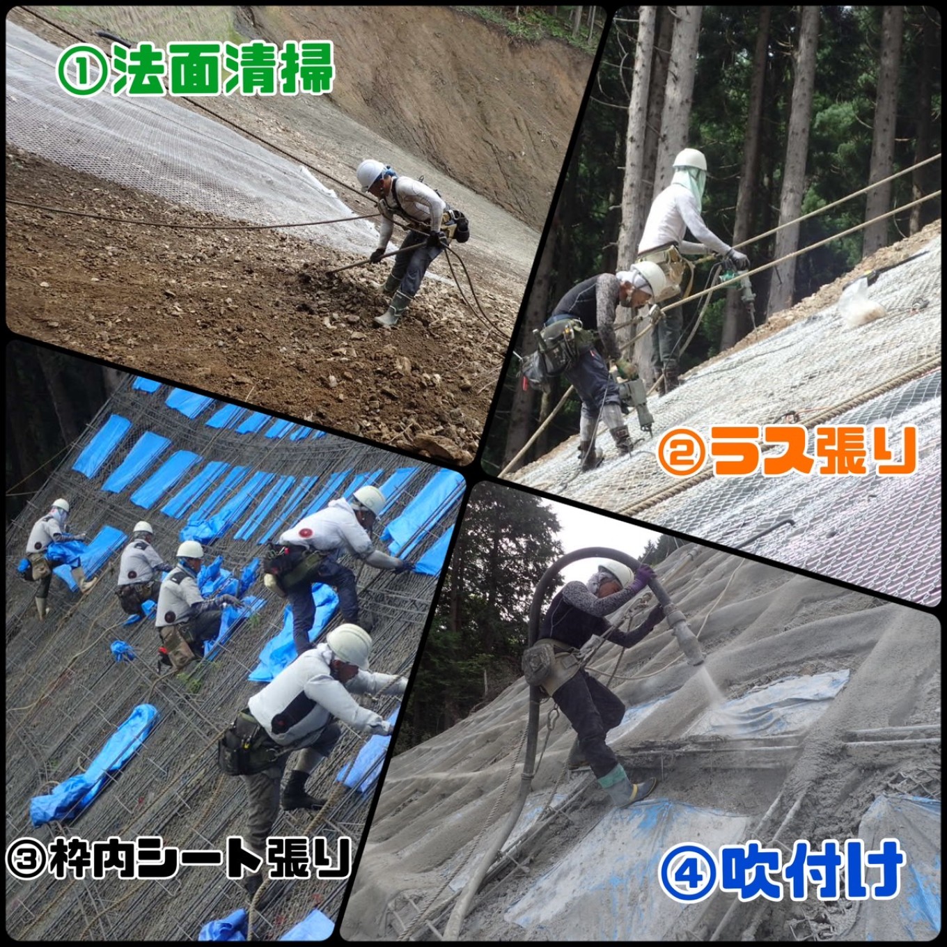 現場の風景【法面工事】