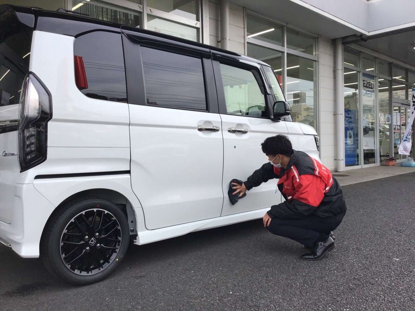 納車準備!