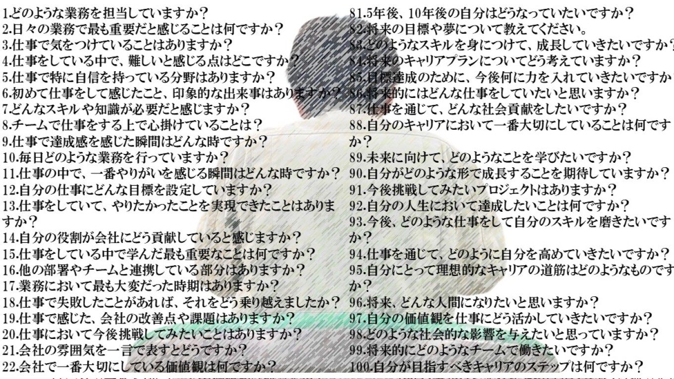 分析員に100質問を投げかけてみた。やりがいや職場環境、エピソード、将来の夢等が詰まった100回答。
