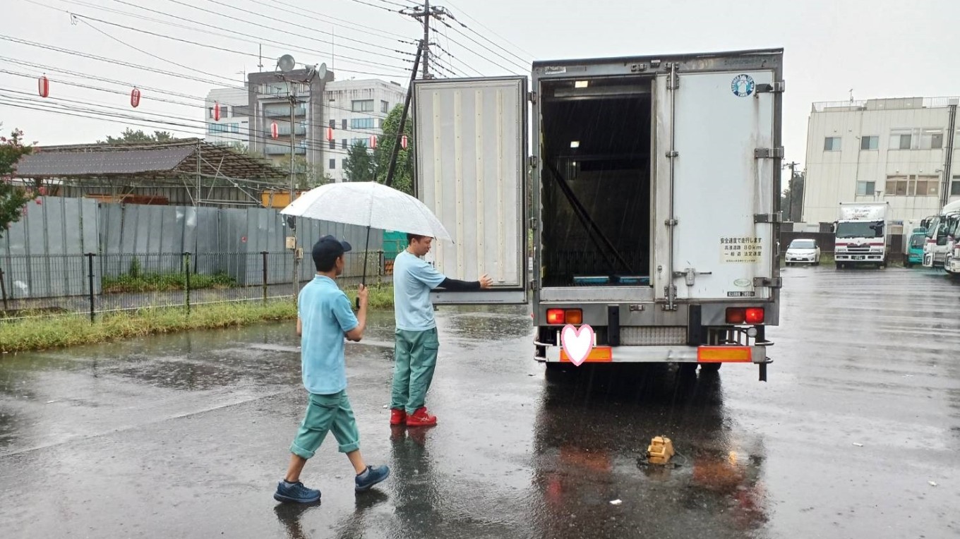 車庫内研修🚚